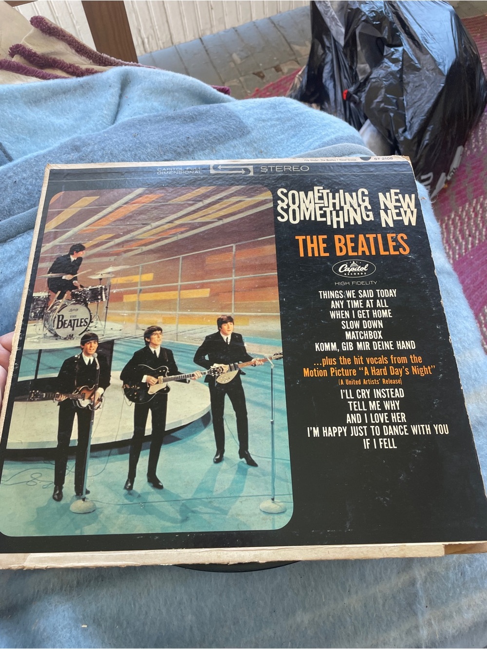 The Beatles "Something New" Vinyl LP - Black & Orange Cover